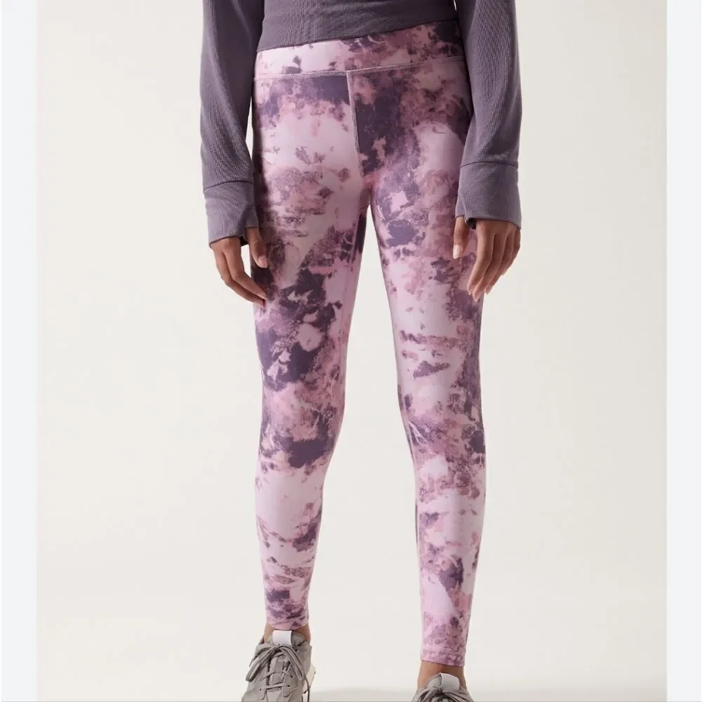 Athleta girl high-rise printed chit chat tight